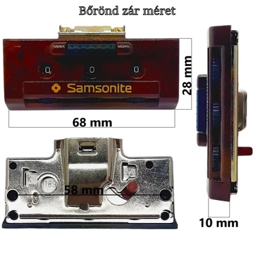 Bőrönd számzár ZA2028, barna színben ZA2028