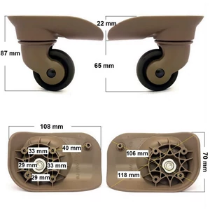 Travelite 5110 kerék 87 x 65 mm